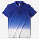 Gradient Colors Printed Polo Shirt