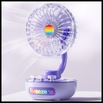 Transparent Desktop Rechargeable Portable Fan
