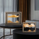 實木旋轉流沙畫解壓擺飾