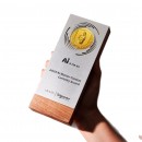 Solid Wood Metal Trophy