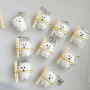 飯盒小熊捏捏樂鑰匙扣解壓玩具