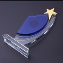 Metal Star Crystal Trophy