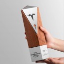 折邊實木獎座 折邊實木獎座