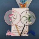 雙面刺繡長柄團扇