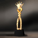 Honor Gold Silver And Bronze Crown Trophy