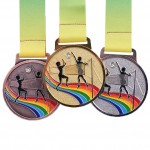 Colorful Volleyball Medal