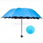 Water Activated Color Changing Flower Print Umbrella