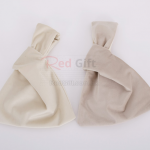 Flannel storage handbag with wrist strap