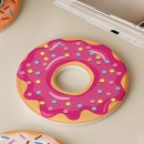 甜甜圈圓形矽藻泥杯墊