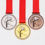 Basketball Metal Medal