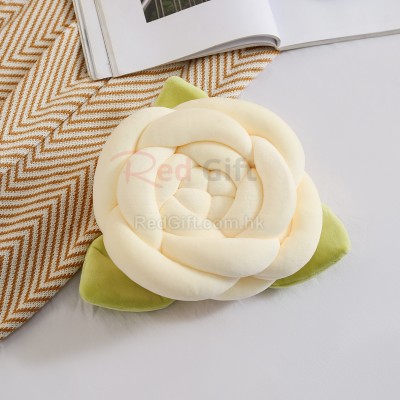 編織打結玫瑰抱枕