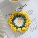 Woven flower cup mat