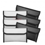 Waterproof and fireproof document bag wallet