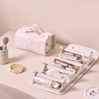 Folding PU Storage Toiletry Bag