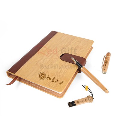 Business Notebook Pen USB Set