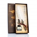 Feather-Shaped Metal Pen