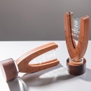 Shaped Wooden Crystal Trophy