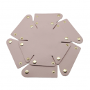 Circular PU leather storage box