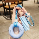 握力器+滾軸解壓鑰匙扣掛件