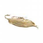 黃銅金葉子擺件