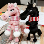 Cool and aloof pony pendant keychain