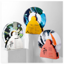 Creative Metal Rotating Crystal Trophy Creative Metal Rotating Crystal Trophy