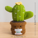 Knitted flower plant pot