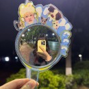 Customizable check-in mirror