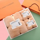 Coral Velvet Towel Gift Box