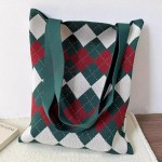 針織手提肩背兩用袋