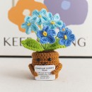 Knitted flower plant pot