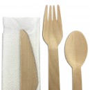 4pcs Wooden Cutlery Set