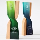 Wood Crystal Trophy