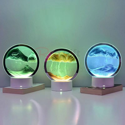 3D流沙画小夜灯
