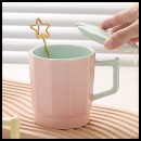 Color-Blocked Ceramic Cup
