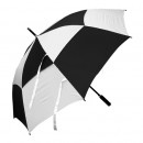 30'' Checked Windproof Straight-rod Gift Umbrella - Automatic Opening