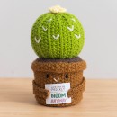 Knitted flower plant pot