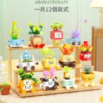 表情包多肉植物积木盲盒