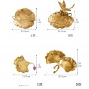 黃銅金葉子擺件