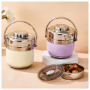 StainlessSteel Double-Layer Vacuum Lunch Box StainlessSteel Double-Layer Vacuum Lunch Box