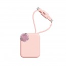 迷你自帶線快充移動電源