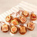 Plush hamburger coin purse pendant keychain Plush hamburger coin purse pendant keychain