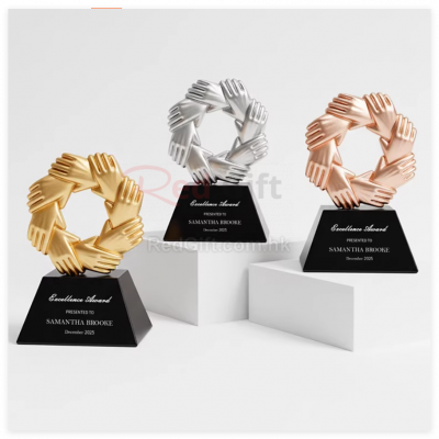 創意金屬水晶獎座