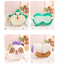 Travel portable eye mask and neck pillow