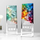 復古鐳射炫彩水晶獎座