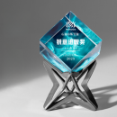 Rubik's Cube Crystal Trophy