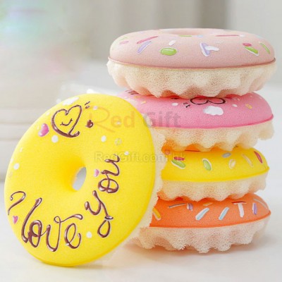 Donut-shaped Dishwashing Sponge