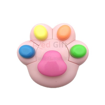 貓爪可愛造型彩色螢光筆