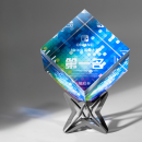 Rubik's Cube Crystal Trophy