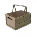 Portable foldable storage box